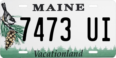 ME license plate 7473UI