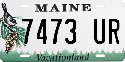 ME license plate 7473UR