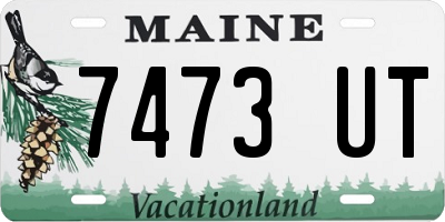 ME license plate 7473UT