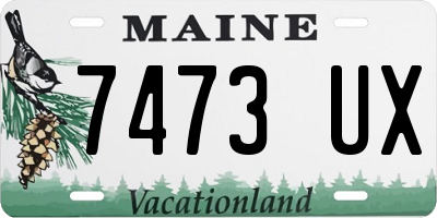ME license plate 7473UX