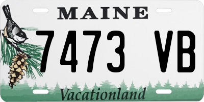 ME license plate 7473VB
