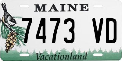 ME license plate 7473VD