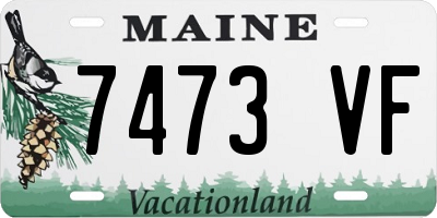 ME license plate 7473VF