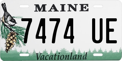 ME license plate 7474UE
