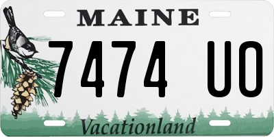 ME license plate 7474UO