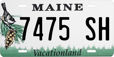 ME license plate 7475SH