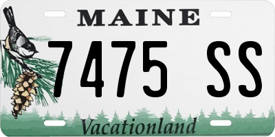 ME license plate 7475SS