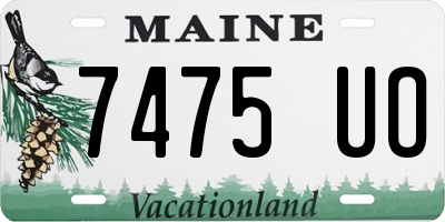 ME license plate 7475UO
