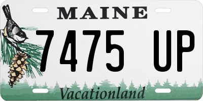ME license plate 7475UP