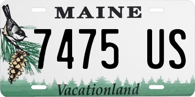 ME license plate 7475US