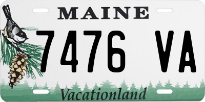 ME license plate 7476VA