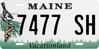 ME license plate 7477SH