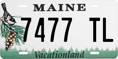 ME license plate 7477TL