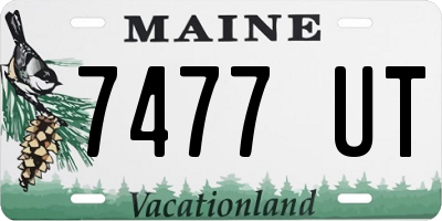 ME license plate 7477UT