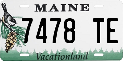 ME license plate 7478TE