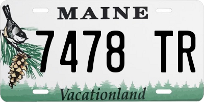 ME license plate 7478TR
