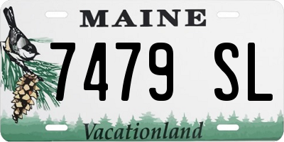 ME license plate 7479SL
