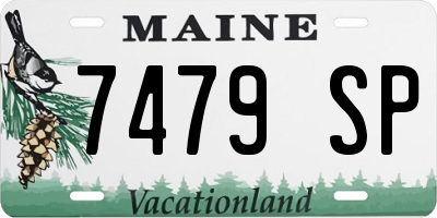ME license plate 7479SP