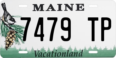 ME license plate 7479TP
