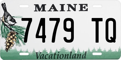 ME license plate 7479TQ