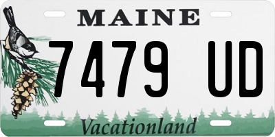 ME license plate 7479UD