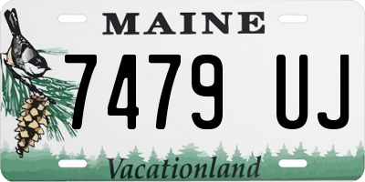 ME license plate 7479UJ