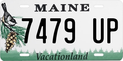 ME license plate 7479UP