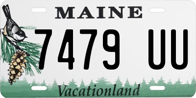 ME license plate 7479UU