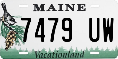 ME license plate 7479UW