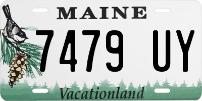 ME license plate 7479UY