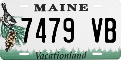 ME license plate 7479VB