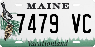 ME license plate 7479VC