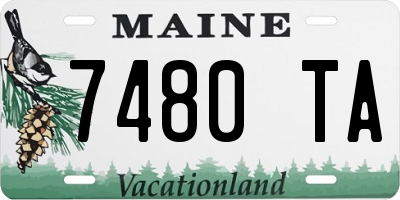 ME license plate 7480TA