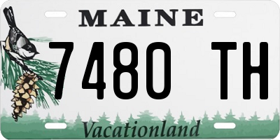 ME license plate 7480TH
