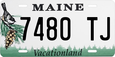 ME license plate 7480TJ