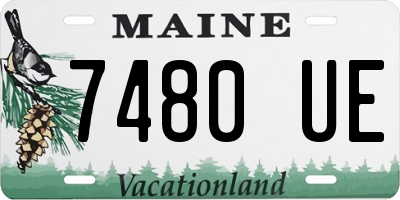 ME license plate 7480UE