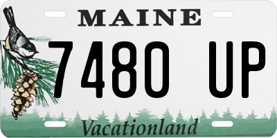 ME license plate 7480UP