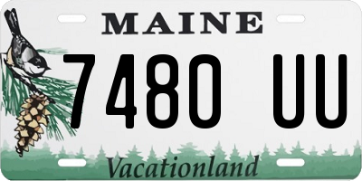 ME license plate 7480UU