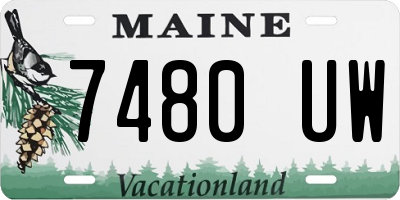 ME license plate 7480UW