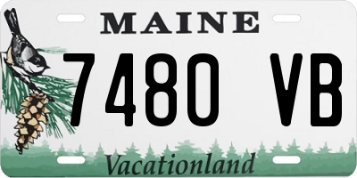 ME license plate 7480VB