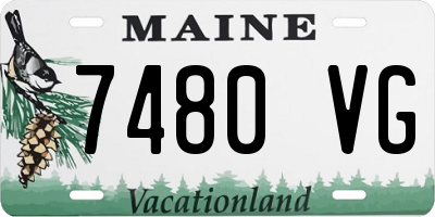 ME license plate 7480VG