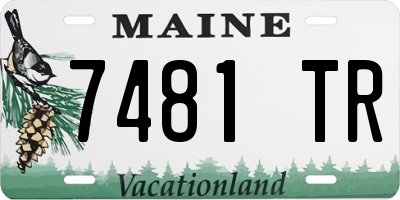 ME license plate 7481TR