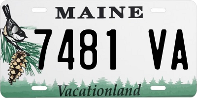 ME license plate 7481VA