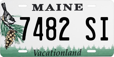 ME license plate 7482SI