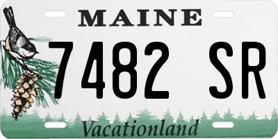 ME license plate 7482SR