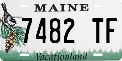 ME license plate 7482TF