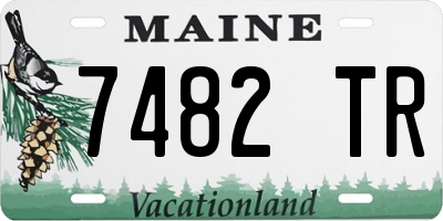 ME license plate 7482TR