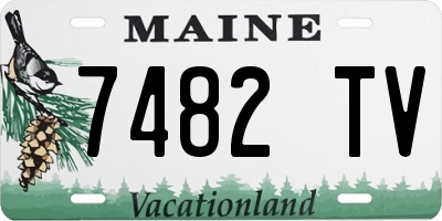 ME license plate 7482TV