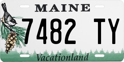 ME license plate 7482TY