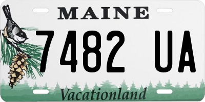 ME license plate 7482UA